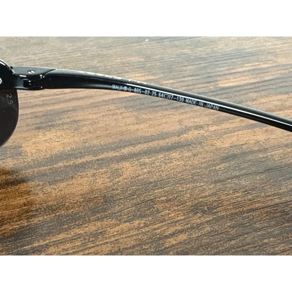 Maui Jim Makaha MJ Sport Sunglasses G-805-02-25 Gloss Black FRAME ONLY Japan